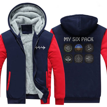 MY SIX PACK ZIPPER SWEATER THE AV8R